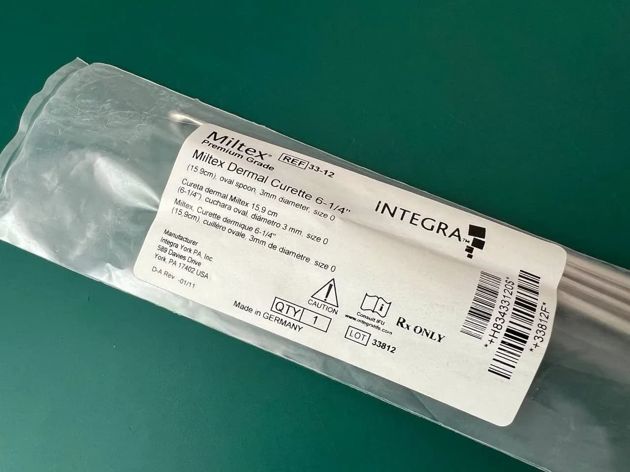 Дерматологічна кюретка Miltex 33-12 6-1/4″ овальна ложка