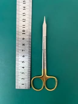 Symmetry 32-940 Scissors; Fox; Tissue and Gum; Curved; Tungsten Carbide; 5 1/8