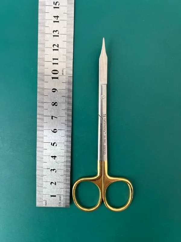 Symmetry 32-940 Scissors; Fox; Tissue and Gum; Curved; Tungsten Carbide; 5 1/8