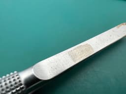 Scanlan 4004-268 Needle Pulling Tissue Forceps 1 mm Straight Fine Carbon-Inlay
