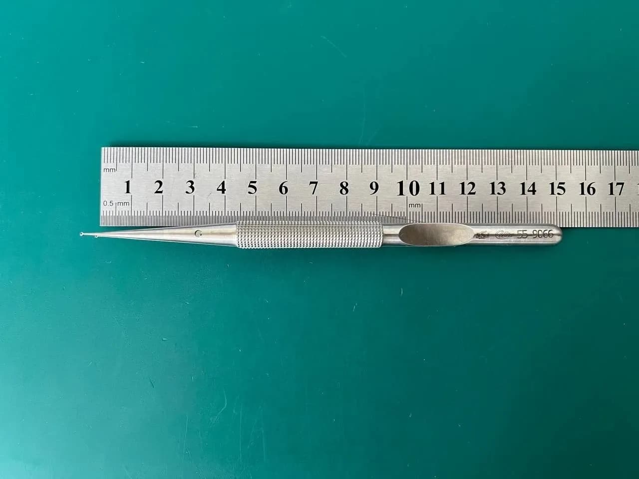 SSI Ultra 55-9066 Ultra Micro Ring Tip Forceps, Straight 1.0mm Tip, 152mm Length