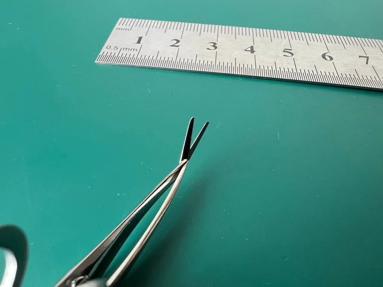 Ножиці для райдужки Barraquer Katena K4-4900, тупі кінчики, леза 7mm