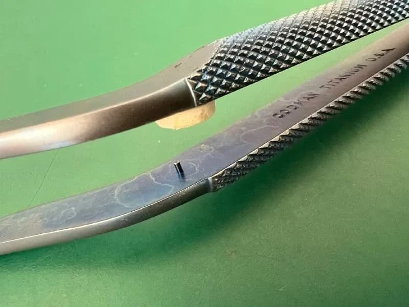 Codman 80-1713 Titanium Rhoton Bipolar Bayonet Forceps