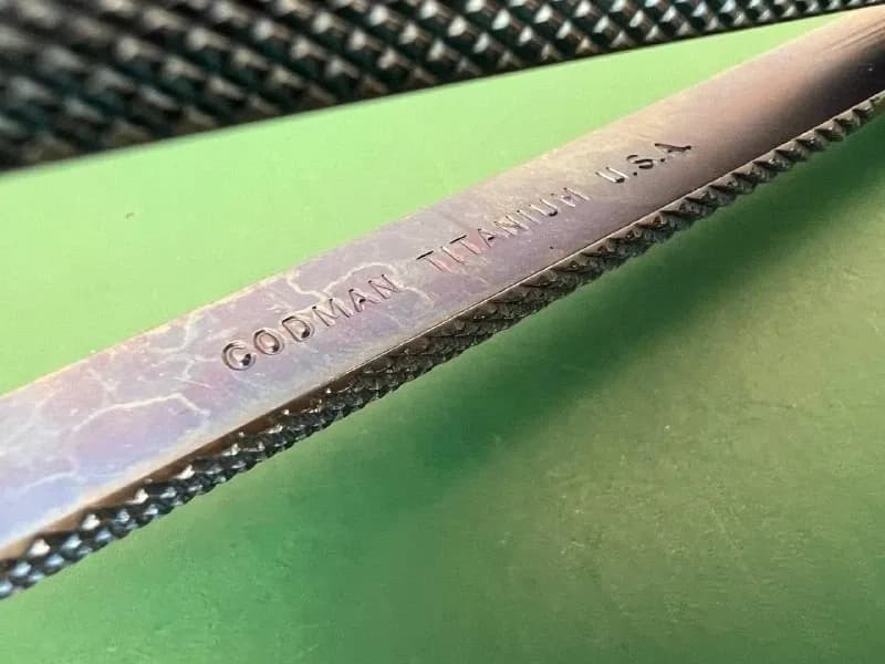 Codman 80-1713 Titanium Rhoton Bipolar Bayonet Forceps