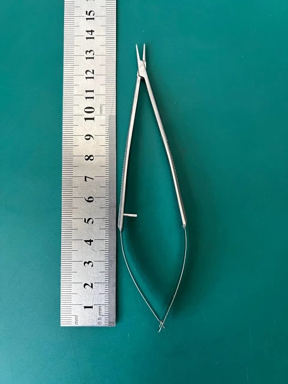 Katena K6-1510 Castroviejo Straight Needle Holder, 5-3/8" Length