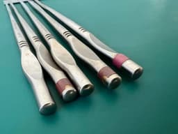 Lot of 5 Karl Storz Osteotome for rhinoplasty, Chisel, Gouge, WALTER 2 mm,3mm