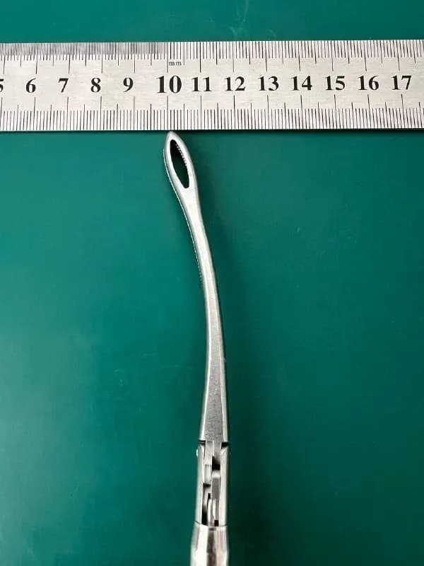Teleflex Pilling 211117A Landreneau Masher Grasping Forceps, Curved, 7.8mm 22cm