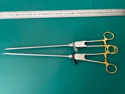 Pilling 215558A Landreneau Needle Holder TC Single Action 5mm Straight 14-1/2"