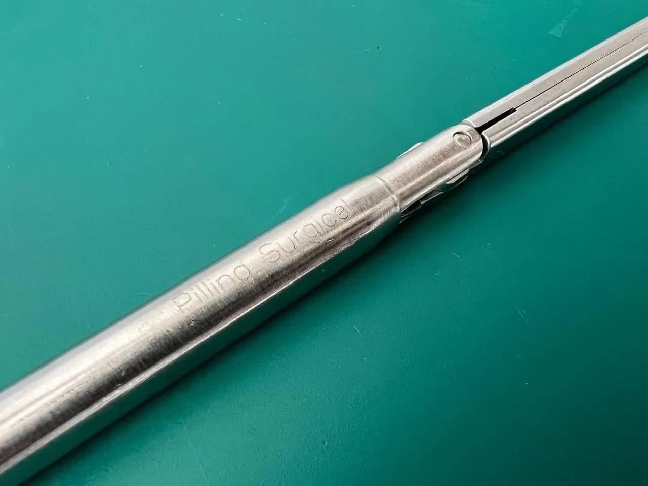 Pilling Weck 211603A Landreneau Debakey Grasping Forceps 7mm Tip 10mm Shaft