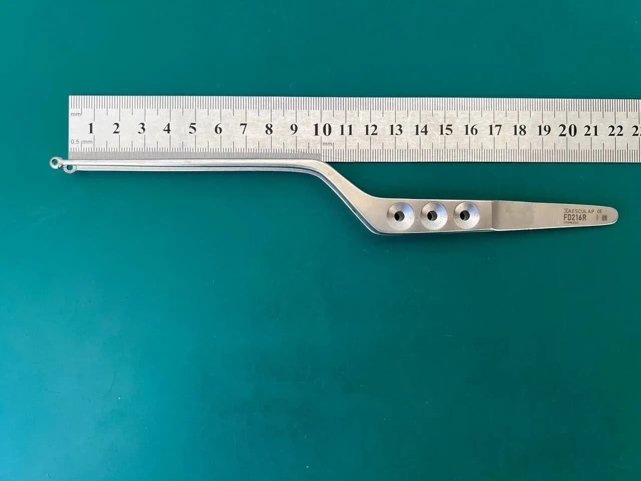 Aesculap FD216R Yasargil MICROFORM Micro Tumor Bayonet Forceps Straight