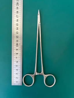 Scanlan 6006-32 Micro Needle Holder, Diamond Dust Jaws, 7.25"