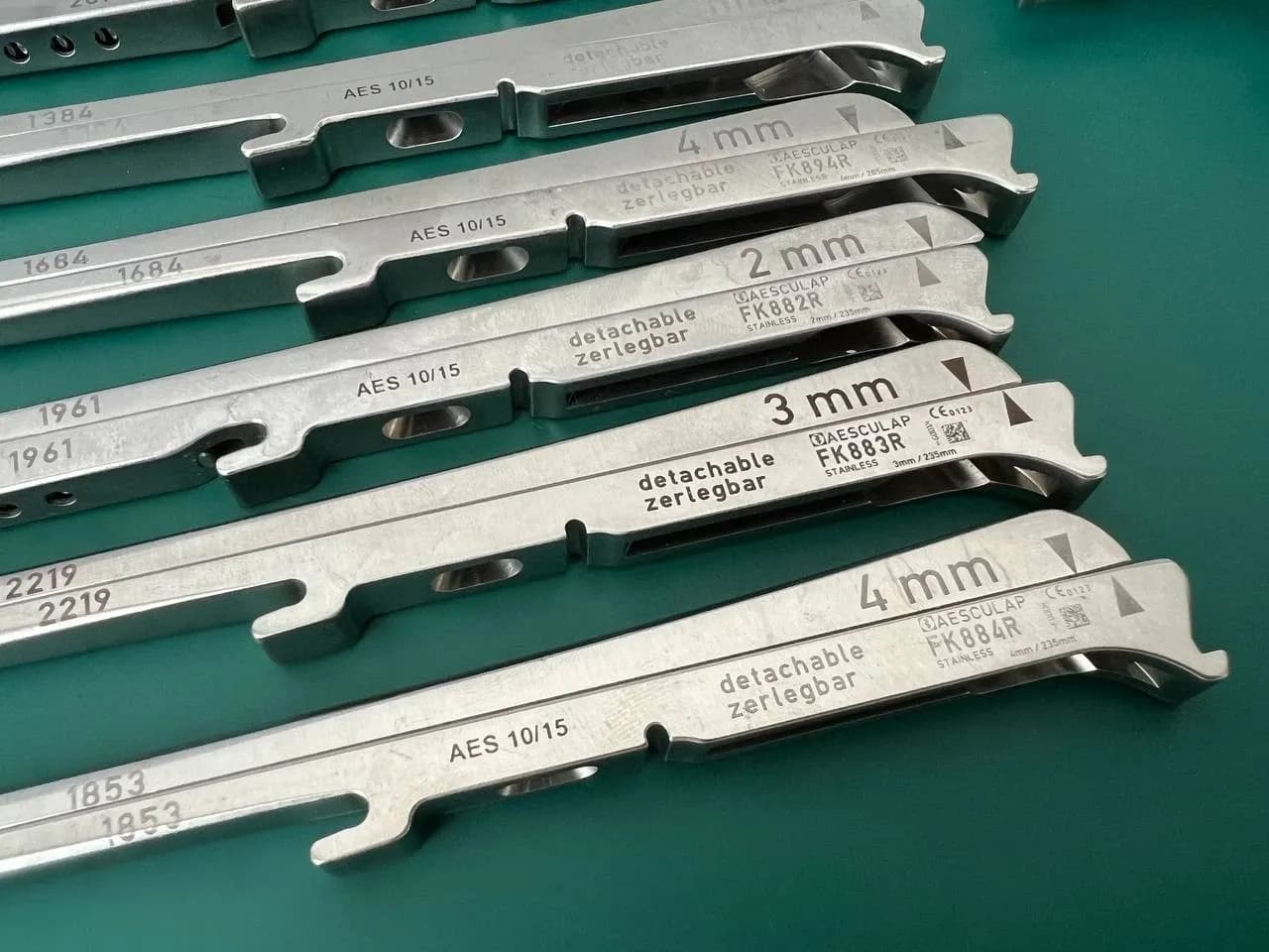 Aesculap FK899R Kairison Pneumatic Kerrison Rongeur Bone Punch Set