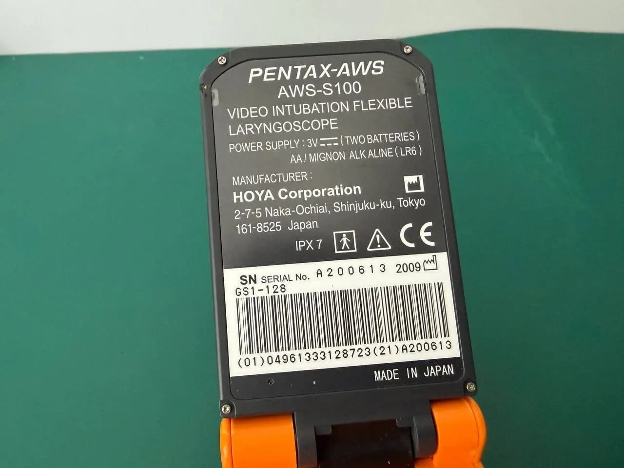 Pentax AWS AWS-S100 Laryngoscope Video Intubation Laryngoscope with accessories