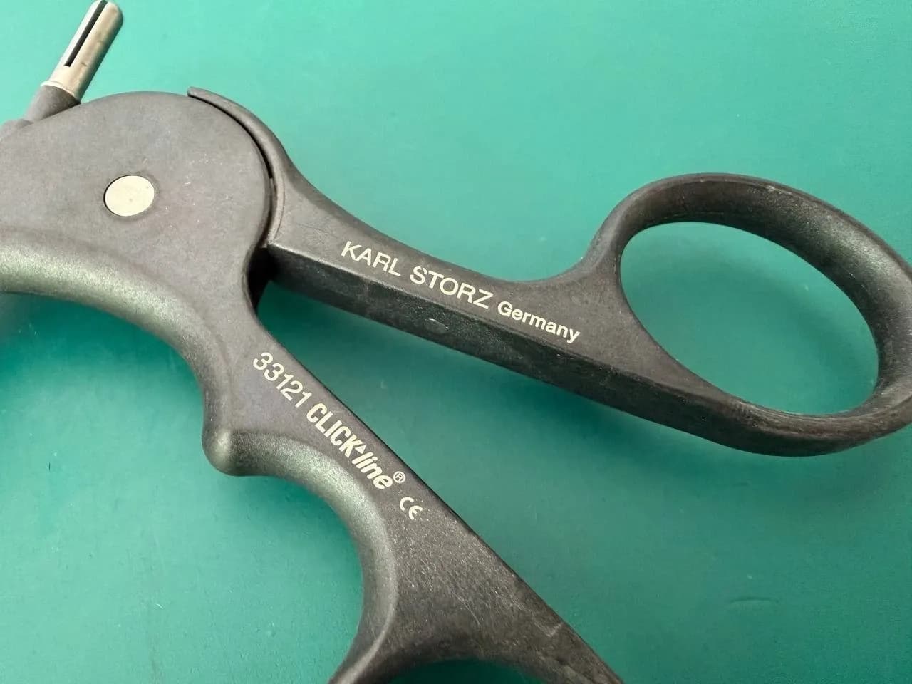 Karl Storz 33310 WT 5mm X 36cm Wavy Grasping Forceps, 33121 ClickLine Handle