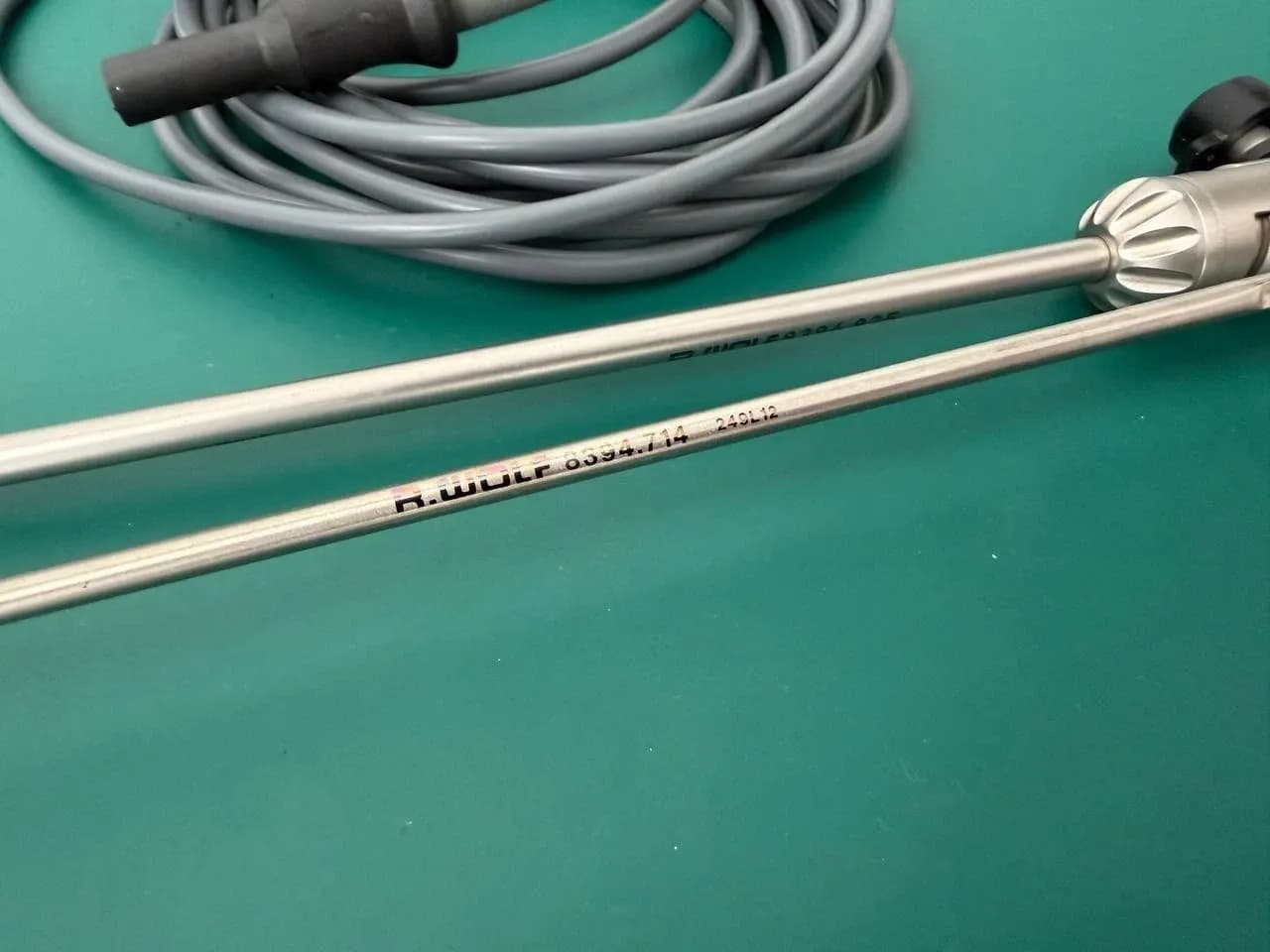 R. Wolf 8393.975 Bipolar Kleppinger Grasper w/ Cable, 8393.714 insert 5 mm 45cm
