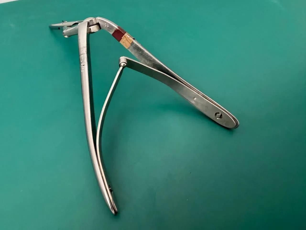 Storz N3070 Jansen-Middleton Septum Forceps 4mm x 11mm cups 174mm, 6.9 inches.