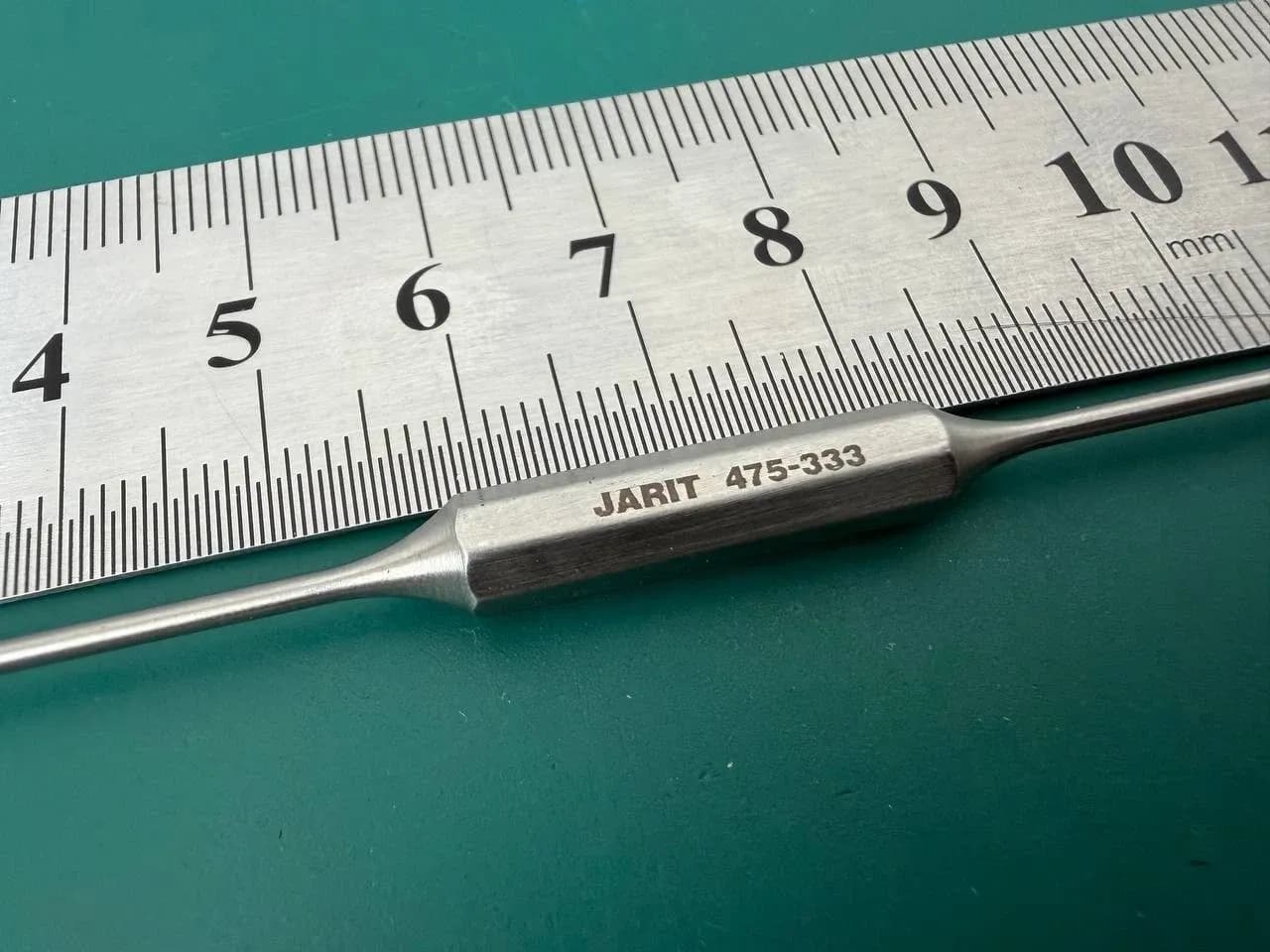 Зонд для нориці Jarit 475-333 Barr, двобічний, вигнутий, 5-1/2″