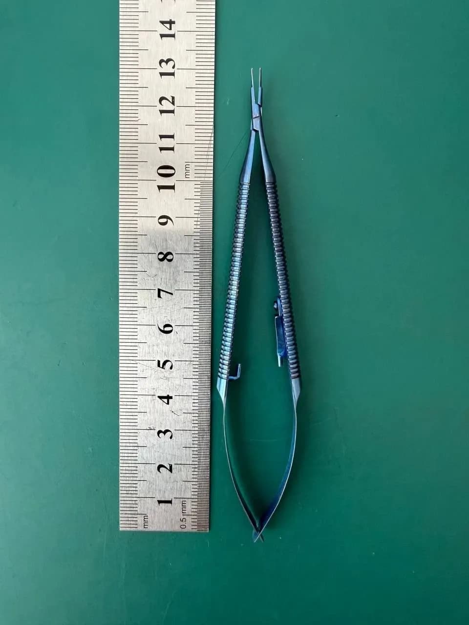 Katena KT6-3820 Micro Needle Holder Curved W/ Lock Titanium