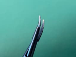 Katena KT6-3820 Micro Needle Holder Curved W/ Lock Titanium