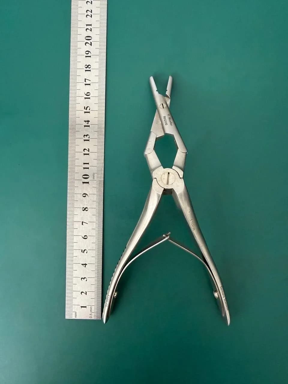 V. Mueller RH2410 Jansen Middleton Septum Forceps, 8", ENT, Germany