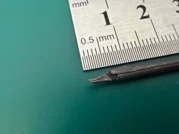 Richards 23-0063 Ebony Surgical Ear Scissors Left Curved Jaw ENT