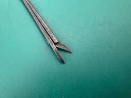 Richards 23-0063 Ebony Surgical Ear Scissors Left Curved Jaw ENT
