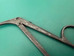 Richards 23-0063 Ebony Surgical Ear Scissors Left Curved Jaw ENT