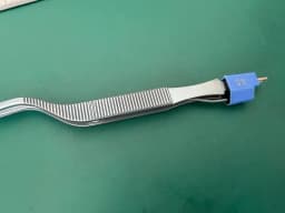 Codman 80-1125 Surgical Bayonet Bipolar Titanium Forceps